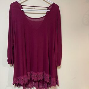 Maurices Women’s Burgundy Top Size 2